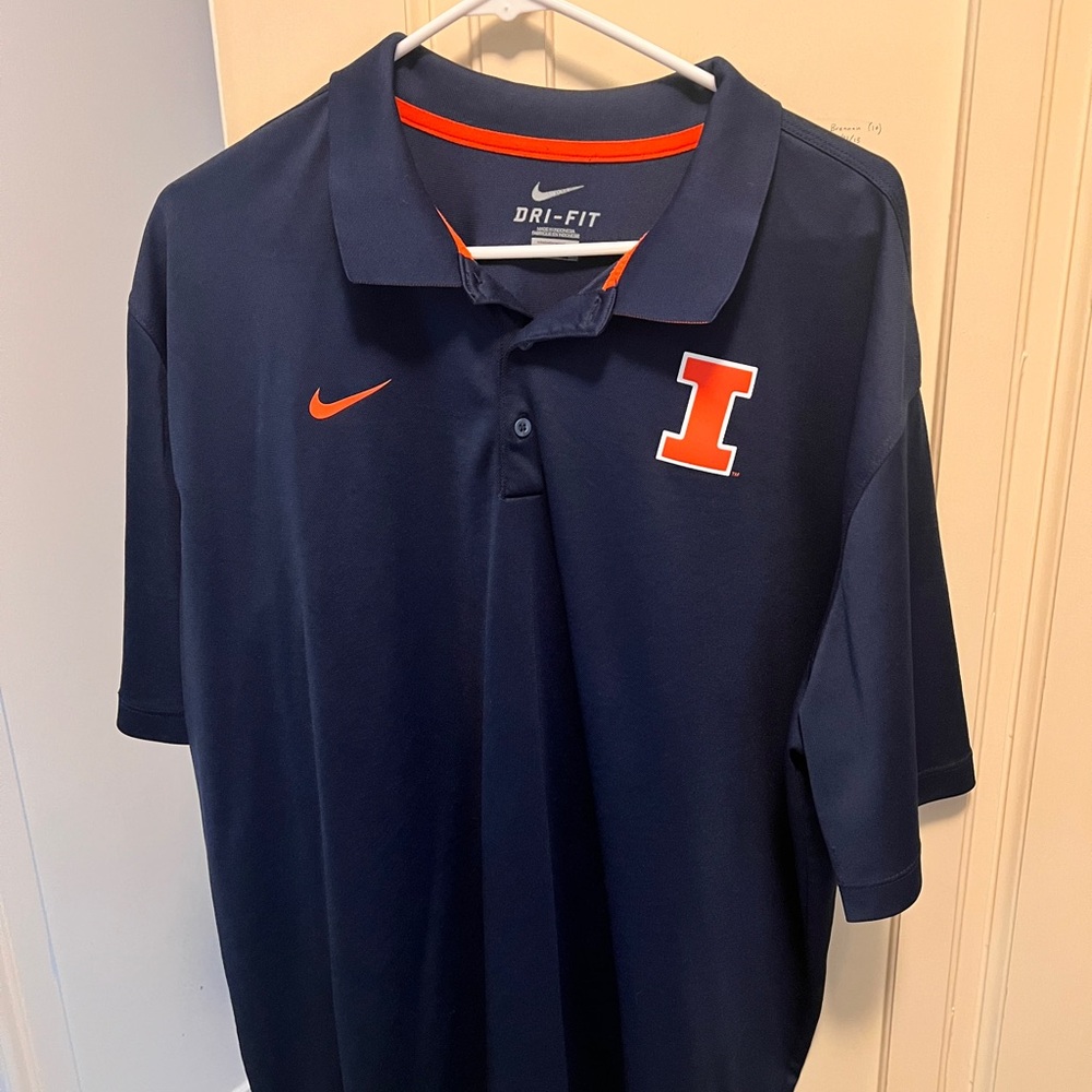 Nike Dri-Fit XXL Illinois Fighting Illini Polo